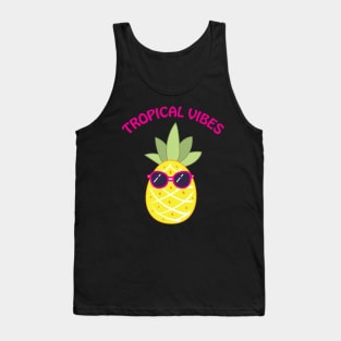 Tropical Vibes Pineapple Tank Top